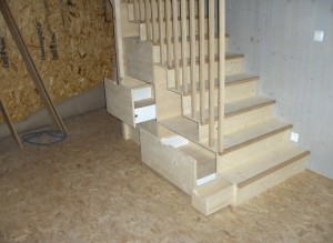 Escalier comprenant un agencement incorporé