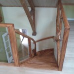 arrivée-escalier-parquet profilage de la dernière marche pour raccord parfait avec le parquet